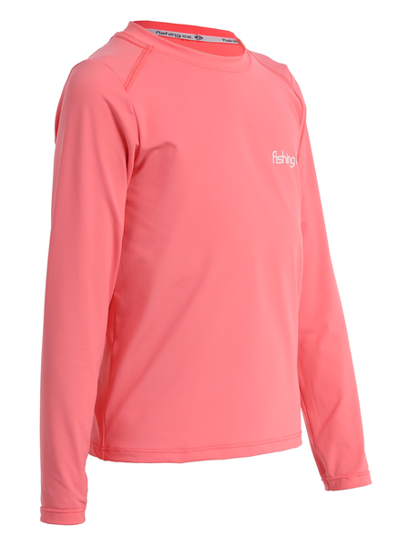 KIDS | LONG SLEEVE SUN PROTECT SHIRT | Electric Orange