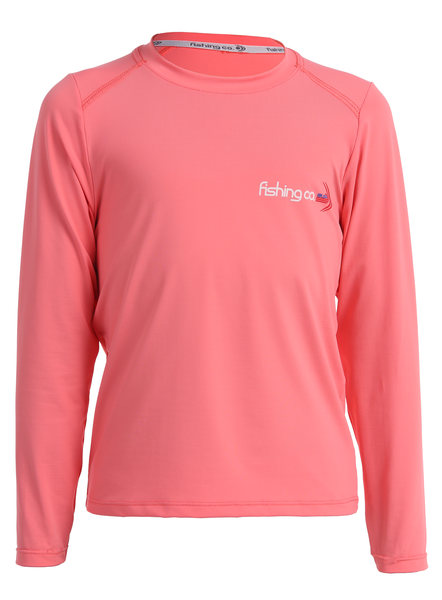 KIDS | LONG SLEEVE SUN PROTECT SHIRT | Electric Orange
