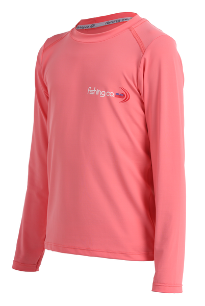 KIDS | LONG SLEEVE SUN PROTECT SHIRT | Electric Orange
