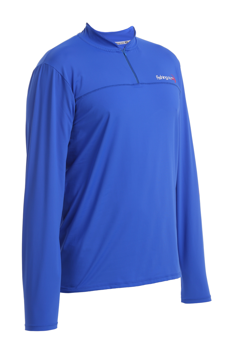 ZIPPER | PERFORMANCE LONG SLEEVE SHIRT | Dazz Blue – Fishing.co USA